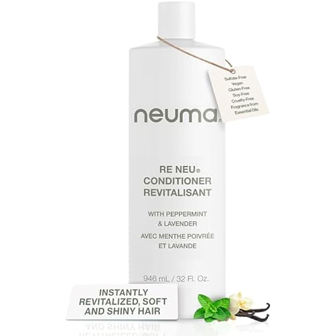 NEUMA RE NEU CONDITIONER 32 FL. OZ. REVITALIZING CONDITIONER SULFATE FREE PARABEN FREE, PEPPERMINT & VANILLA SCENT - Image 2